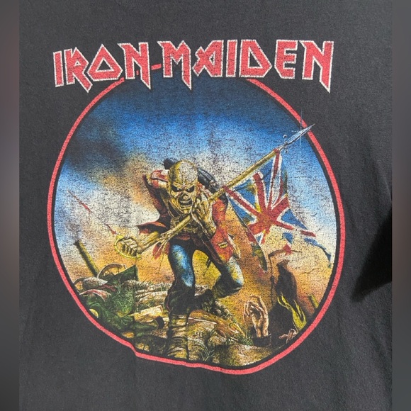 Vintage iron maiden the trooper band tee - Picture 3 of 7